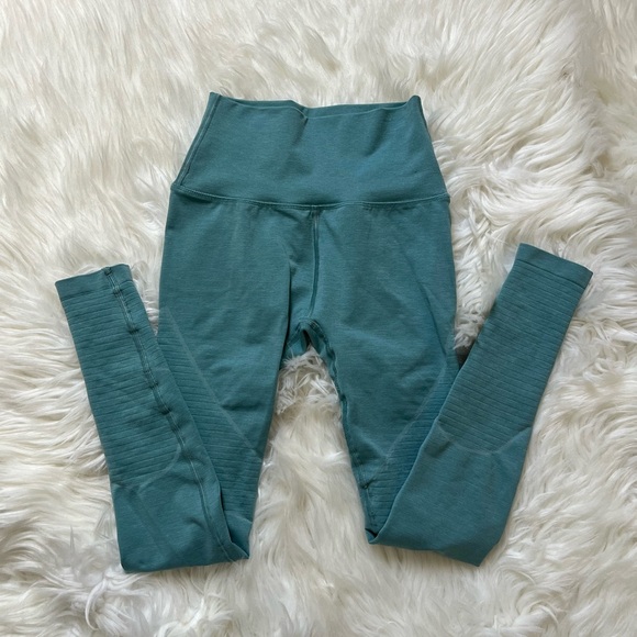 Alphalete Teal Leggings Size Small - Picture 1 of 6